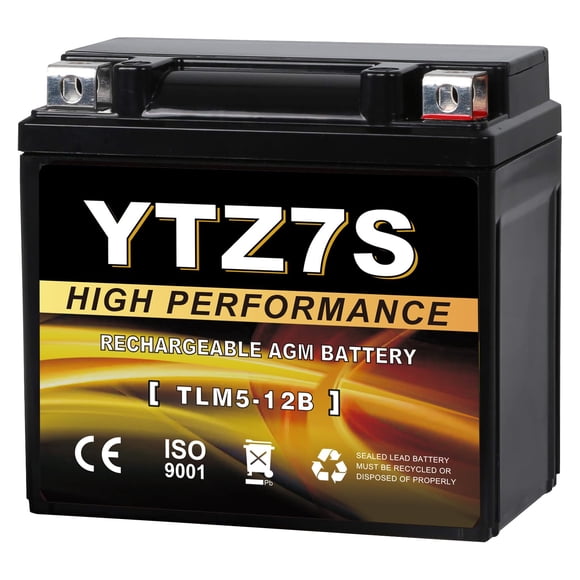 Batería para motocicleta Daakmax YTZ7S-BS 12V 7Ah AGM