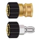 thumbnail image 3 of Boquillas Adaptadoras para Lavadora a Presión de Latón de 3/8 Pulgadas a M22, Accesorios Resistentes Al Desgaste Schnelle M22 de 14mm para Pistola de 2 piezas, 3 of 5