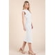 thumbnail image 3 of Vestido Midi Con Cuello Barco Espalda Abierta Y Mangas Cortas, 3 of 4