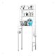 thumbnail image 1 of Estante Mueble Organizador Belug Baño 3 Niveles Repisa Nanmao Color Blanco, 1 of 5