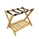 thumbnail image 3 of Soporte para maleta organizador de portaequipajes resistente y duradero, portátil grueso de bambú con estante de almacenamiento para habitación de hué, 3 of 5
