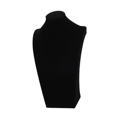 Ioensy - Collar Colgante Cadena Joyería Busto Collar Maniquí 40Cm Negro