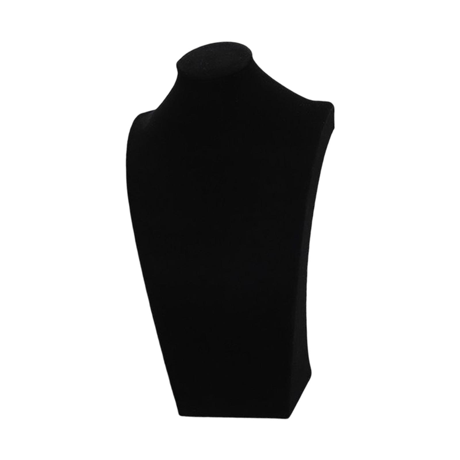 Ioensy - Collar Colgante Cadena Joyería Busto Collar Maniquí 24Cm Negro