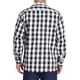 thumbnail image 3 of INSPIRE CHIC Camisas de Hombre de Manga Larga Ajustadas con Botones y Bolsillo a Cuadros de Colores Contrastantes S Negro Blanco, 3 of 7