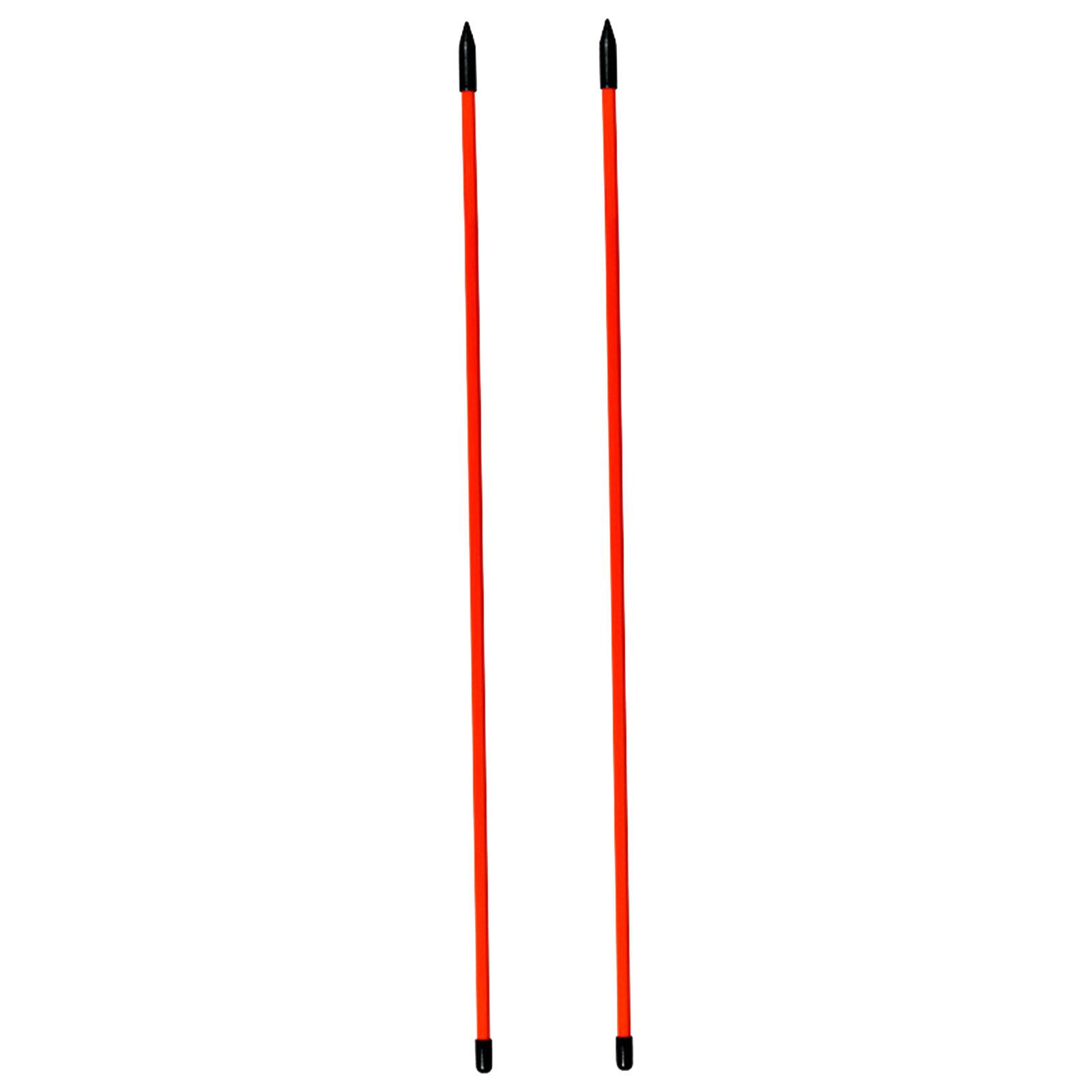 Magideal - Palos De Entrenamiento De Alineación De Golf Paquete De 2 Varillas De Práctica De Ayuda De Alineación De Golf De 48 Pulgadas , Rojo