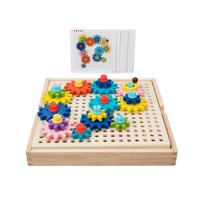 Magideal - Juguetes De Construcción Para Niños, Juego De Engranajes Entrelazados, Bloques De Construcción Para Aula, Niños, Niños Pequeños, Niñas Y Niños, Fiesta