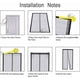 thumbnail image 5 of Puerta mosquitera de malla resistente con imanes para puertas corredizas de vidrio, puerta mosquitera de malla magnética con correa de almacenamiento mágica, 5 of 5