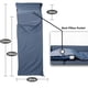 thumbnail image 4 of Forro para saco de dormir Frelaxy con cremallera integral y almohada, 4 of 7