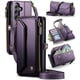 thumbnail image 1 of CaseMe Funda de Cuero para Samsung Galaxy S25 FE 6.7" Tipo Billetera [Bloqueo RFID] con Ranura para Billetes con Zíper para 10 Tarjetas, Correa de Hombro Magnética de Cuero PU Suave para Galaxy S25 F, 1 of 12