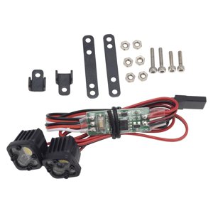 Magideal - Rc Headlight Bar Alto Brillo Parachoques Luces De Tejado Rc Car Climbing Truck Reemplazo De Repuesto , 2 En 1 Con Mando
