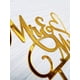 thumbnail image 3 of Topper Para Pastel Mr And Mrs Acrílico Espejo Dorado, 3 of 8