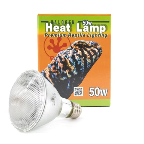 Lámpara De Calor Halógena Pangea 50W Para Reptiles - Uva E Infrarrojos