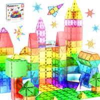 Set De Construcción Picassotiles, 60 Piezas, Azulejos Magnéticos De Construcción 3D