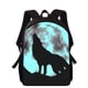 thumbnail image 1 of fierce Wolf 16" 3D Print Kids Backpack Primary School Bags for Boys Girls Back Pack Students School Book Bags, 1 of 3