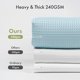 thumbnail image 2 of Cortina de Ducha AmazerBath 183 cm Azul Niebla con Textura de Gofre, 2 of 9