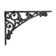 thumbnail image 1 of Soporte de estante, soporte de pared, soporte de ángulo, soporte de estante, fijación de pared con diseño nostálgico para una encantadora decoración d Negro, 1 of 5