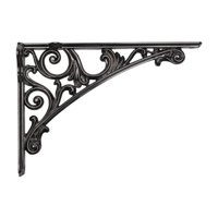 Magideal - Soporte De Estante, Soporte De Pared, Soporte De Ángulo, Soporte De Estante, Fijación De Pared Con Diseño Nostálgico Para Una Encantadora Decoración D Negro