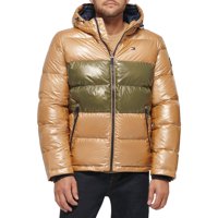 Chaqueta Tommy Hilfiger Para Hombre, Con Capucha, Acolchada, Color Caqui Perlado