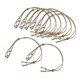 thumbnail image 4 of 8 Piezas De Cordón De Cristal Para Collar, Soporte De Piedra Vacío, Soporte Para Colgante De Pulsera, Marrón, 4 of 5