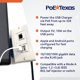 thumbnail image 3 of Enchufe Eléctrico PoE Texas Gigabit con Divisor PoE y USB, 3 of 6