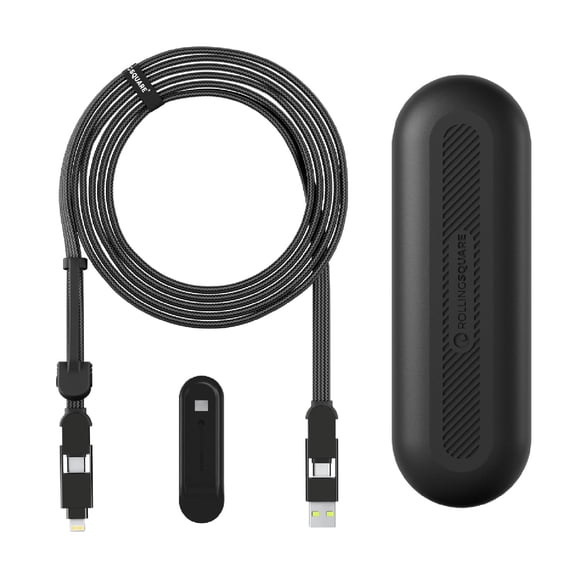Cable de carga enrollable Rolling Square inCharge XL 6 en 1 100 W 3 m