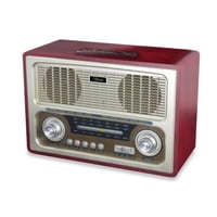 Mlab - Radio Parlante Bluetooth Aux Usb Fm Am Sw Vintage Retroradio