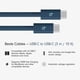 thumbnail image 2 of Cable Beats USB-C a USB-C de 240 W trenzado de 3 m, azul Nitro Navy, 2 of 6