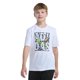 thumbnail image 1 of Camiseta adidas para niño de manga corta con gráfico World Cup, blanca, talla 7, 1 of 3