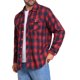 thumbnail image 4 of INSPIRE CHIC Camisas de Hombre de Manga Larga Ajustadas con Botones y Bolsillo a Cuadros de Colores Contrastantes M Rojo Azul, 4 of 7