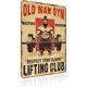 thumbnail image 1 of Letrero estaño metal gimnasio no dejas entrenar envejeces vintage arte pared hogar boxeo club 30x40cm, 1 of 6
