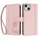 thumbnail image 3 of Funda Cartera Trébol para iPhone 15 Plus con Ranuras Tarjetas y Carga Inalámbrica Rosa, 3 of 6