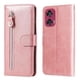 thumbnail image 2 of Funda con Cremallera para Motorola Edge 50 Fusion, Carcasa Cartera de Cuero PU con Soporte y Tarjetero, 2 of 5