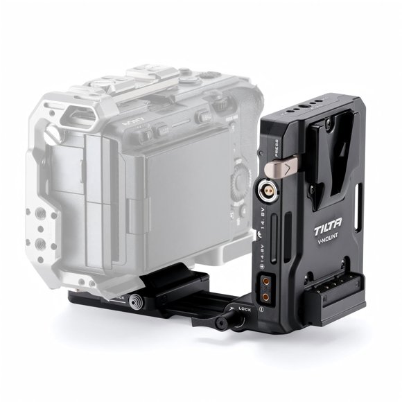 Placa de Batería Tilta Mini PD V‑Mount con Receptor ARCA Ajustable USB‑C