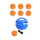 thumbnail image 1 of Entrenador De Pickleball Con Cuerda Portátil Con Mango Herramienta De Entrenamiento De Pickleball Bola Naranja, 1 of 5