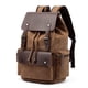 thumbnail image 1 of Travel in Style with our Casual Leather and Canvas Backpack with Hidden Pockets, 1 of 3