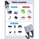 thumbnail image 4 of Splitter Usb 1 Entrada A 2 Salidas Usb 2 0 Paquete De 3, 4 of 7