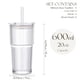 thumbnail image 5 of Vasos de vidrio KEMORELA de 600 ml con tapas y pajitas, paquete de 4, 5 of 7