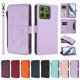 thumbnail image 3 of Funda Cartera Mariposa para [Motorola Edge 70 5G] con Soporte y Cremallera Morado claro, 3 of 6