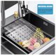 thumbnail image 3 of Fregadero de cocina Empotrado 75x45cm Acero Inoxidable accesorio de cocina Color Negro, 3 of 8