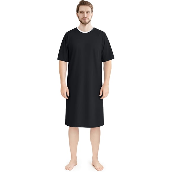 Bata Hospitalaria para Hombre Utopia Care Talla Extra Pequeña - Pequeña Negra