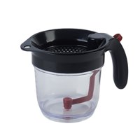 Xusx111 - Separador De Grasa Con Liberación Inferior, Separador De 4 Tazas Grises Para Cocinar Con Filtro De Aceite, Separador De Grasa De Gadgets De Cocina Empaquetado (Rojo)