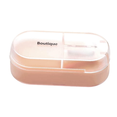 Ioensy - Caja De Almacenamiento De Medicamentos Con Cortador De Pastillas Para El Hogar, Dormitorio, Ancianos, Niños, Rosa