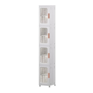Prochef - Carro Armario Plástico 4 Niveles 25X29X166 Cm.