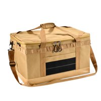 Ioensy - Bolsa De Almacenaje Para Acampar Al Aire Libre, Impermeable, Senderismo, Bolso Móvil Multifuncional, Color Caqui Y Suave