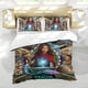thumbnail image 5 of Raya y el Último Dragón Conjunto de sábanas temático, trío de piezas, cómodo y amigable con la piel, diseño único, regalo de decoración para el hogar para familiares, amigos y fans,173cm *218cm, 5 of 6