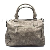 Cartera Agua De Coco Cierres Gris