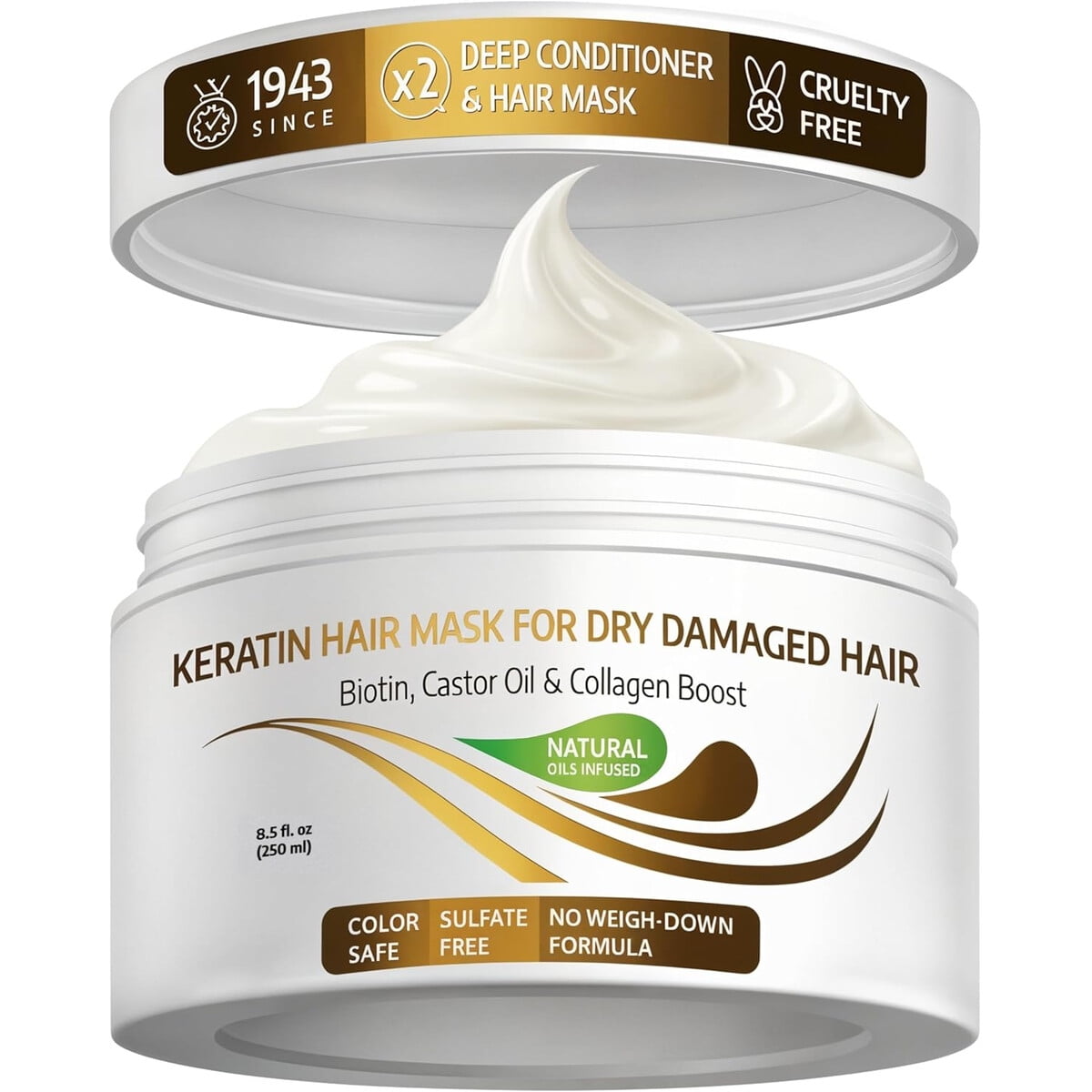 Mascarilla Capilar Vitamins Keratina 250ml Reparacian Biotina