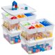 thumbnail image 1 of Caja de Almacenamiento Citylife 43 cm 17 qt Pack de 4 con Tapa Construible, 1 of 9