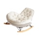 thumbnail image 3 of Mecedora Penguin Silla De Ocio Cómoda Individual Para El Porche Del Hogar Interior Beige, 3 of 5