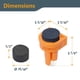 thumbnail image 2 of POWERTEC 8 piezas de perros de banco de nailon con inserto de EVA para orificios de 19 mm, 2 of 7